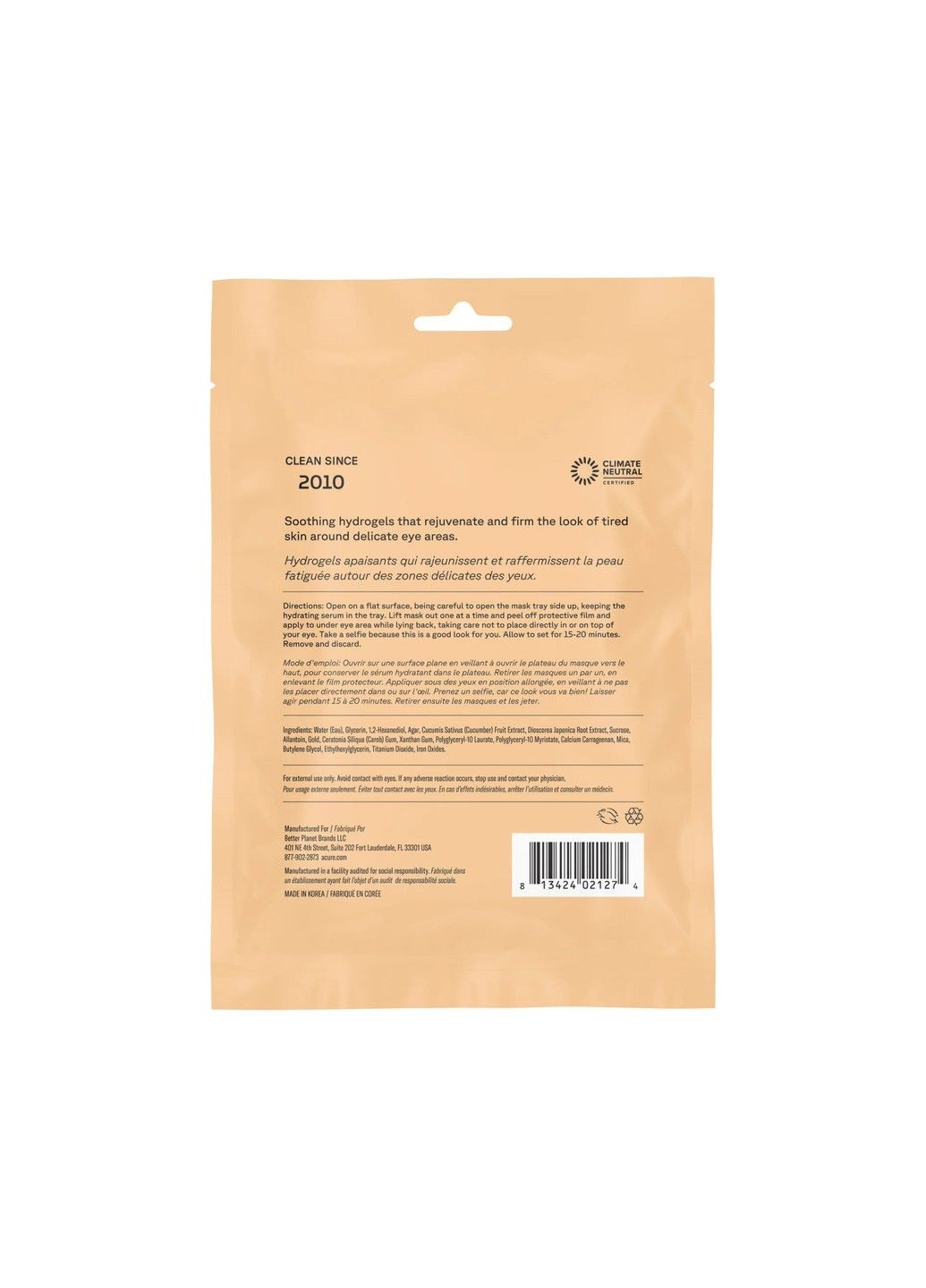 Radically Rejuvenating, Under Eye Hydrogels, гідрогелеві патчі для області під очима, 2 шт. ACURE (349821128)