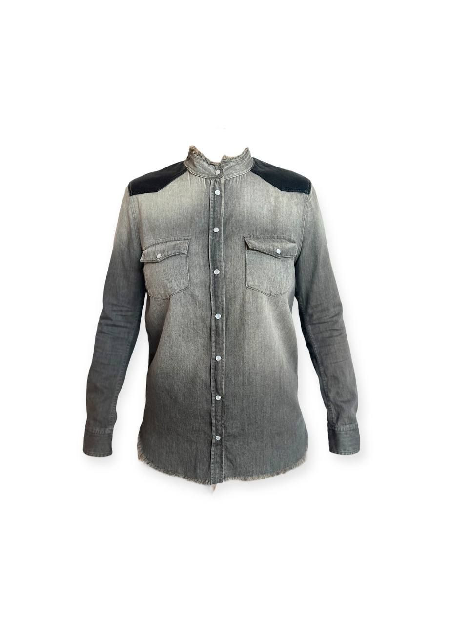 Серая повседневный рубашка Eleven Paris