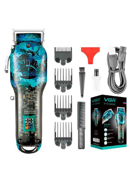 Акумуляторна машинка для стрижки V-685, 4 насадки VGR (363059068)