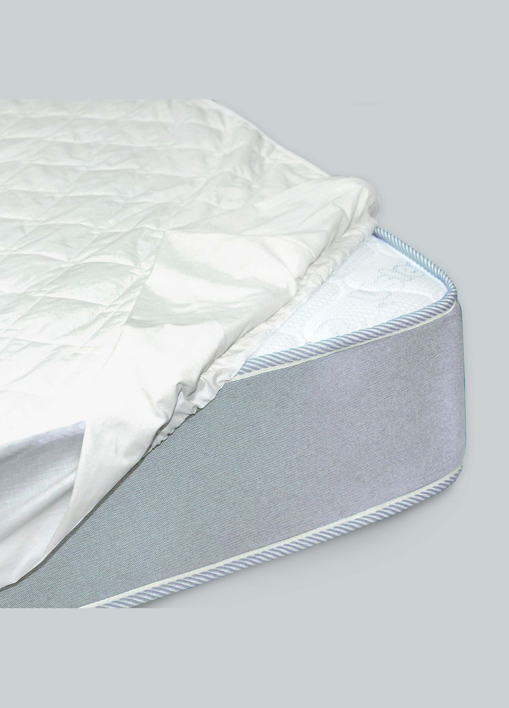 Наматрацник стьобаний з бортами ранфорс Viluta ВНр-90200 (293814654)