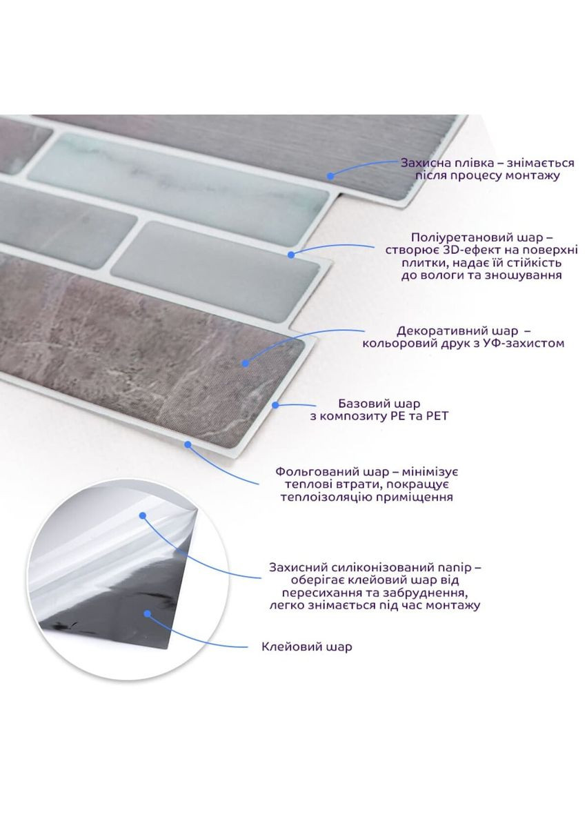 Самоклеюча поліуретанова плитка 305х305х1мм (D) SW-00001938 No Brand (328578393)