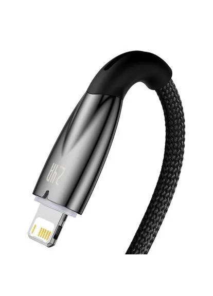 USB кабель Glimmer Series Fast Charging Data Cable USB to iP 2.4A 1m черный CADH000201 Baseus (388777556)