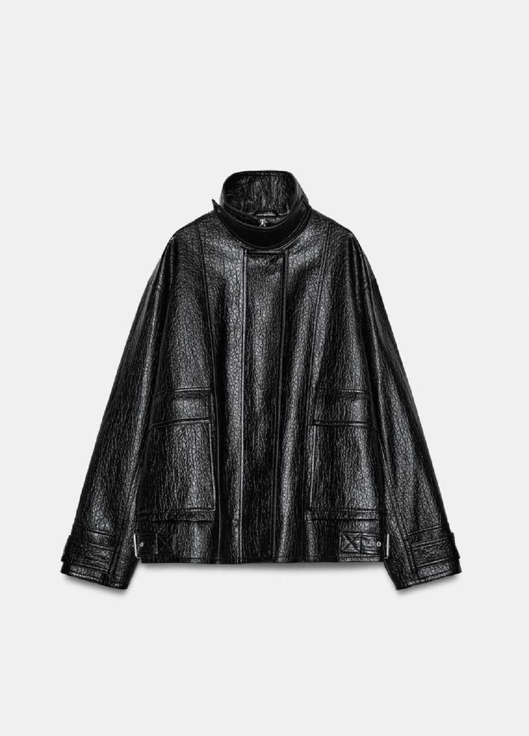 Черная демисезонная куртка Zara