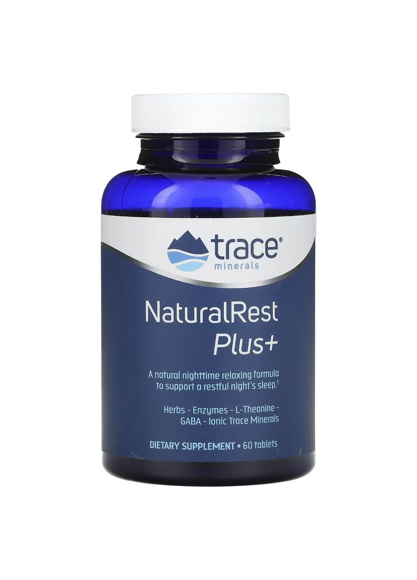 Спокійний сон та відновлення, NaturalRest Plus+,, 60 таблеток Trace Minerals Research (322741338)