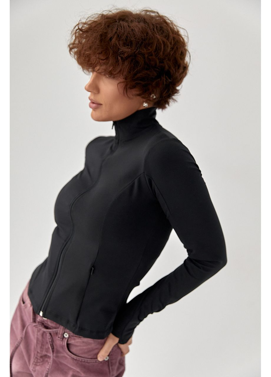 Спортивная эластичная кофта на молнии Lurex (371334054)