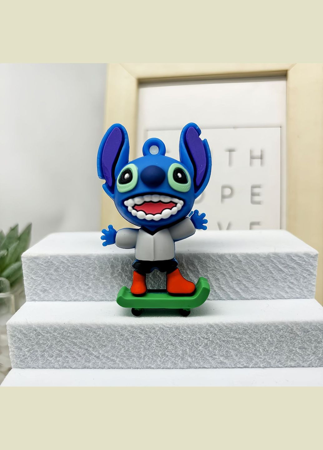 Лило и Стич фигурки брелки Lilo and Stitch мини детский игровой набор 9 шт резиновых фигурок 6 см Shantou (315724822)