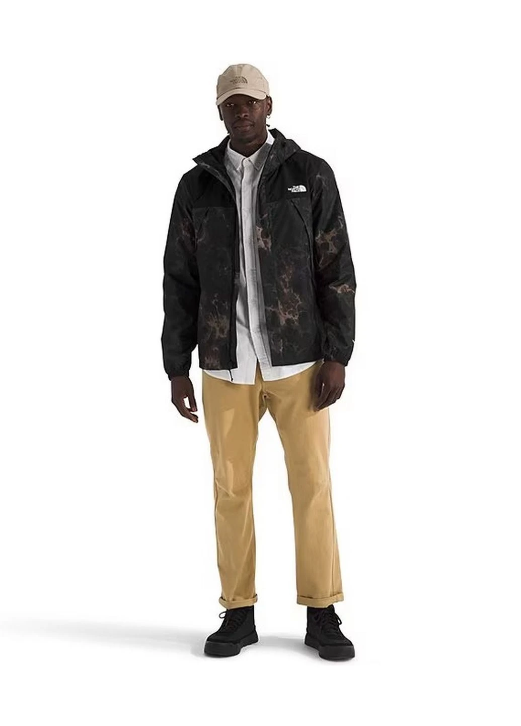 Комбинированная демисезонная куртка antora jacket tnf light camo/black nf0a8d17dig The North Face