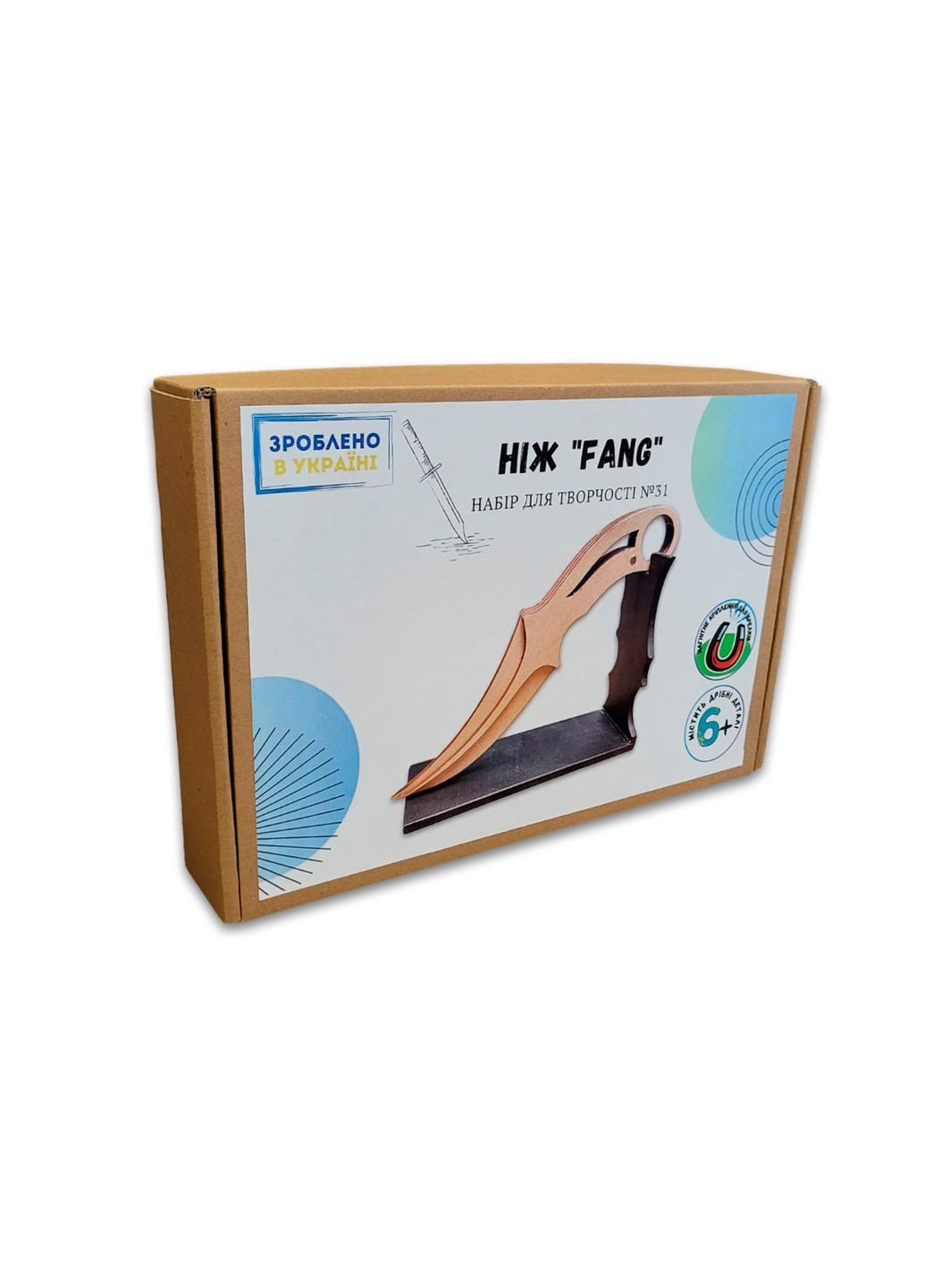Комплектация: набор для творчества. Нож ФАНГ FANG Standoff 2 из фанеры. Набор №31 KOGOTOK (335056229)
