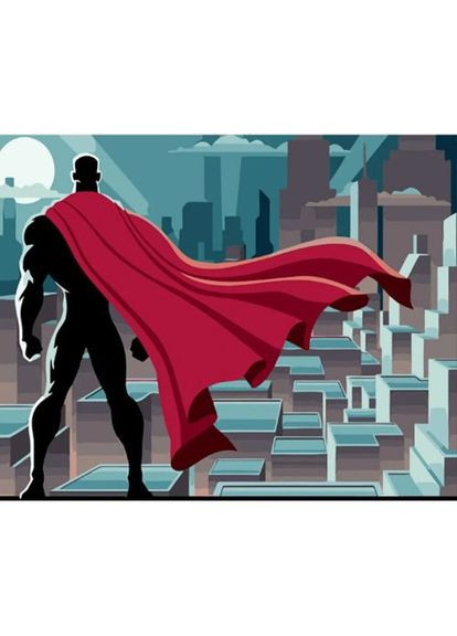 Картина за номерами "Охорона нічного міста" ★★★★ Strateg (371901434)