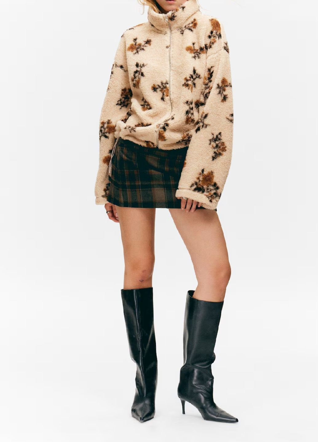 Бежевая демисезонная куртка H&M