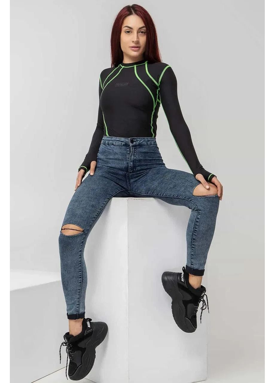 Термофутболка для женщин CARPATHIAN микрополиэстер/эластан (-16°C) черная S TOTALFIT (361117279)