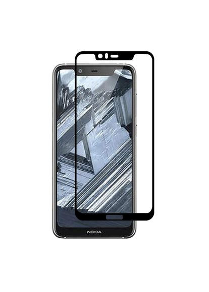 Стекло защитное (GL606238) PowerPlant Full screen Nokia 5.1 Plus, Black (366658832)