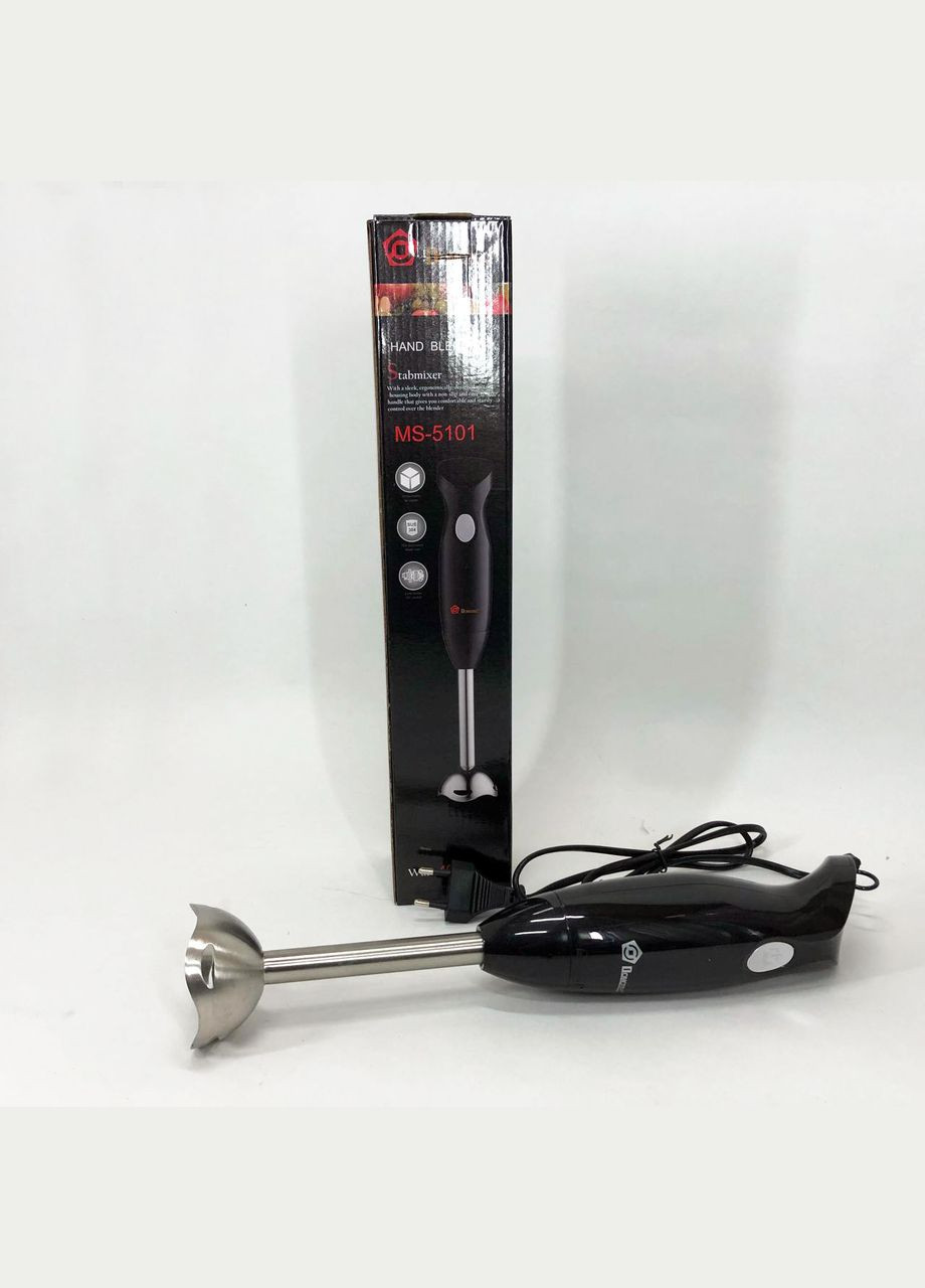 Блендер MS-5101 погружной 350 Вт нержавейка, блендер для молочных коктейлей блендер измельчитель Domotec (364665392)