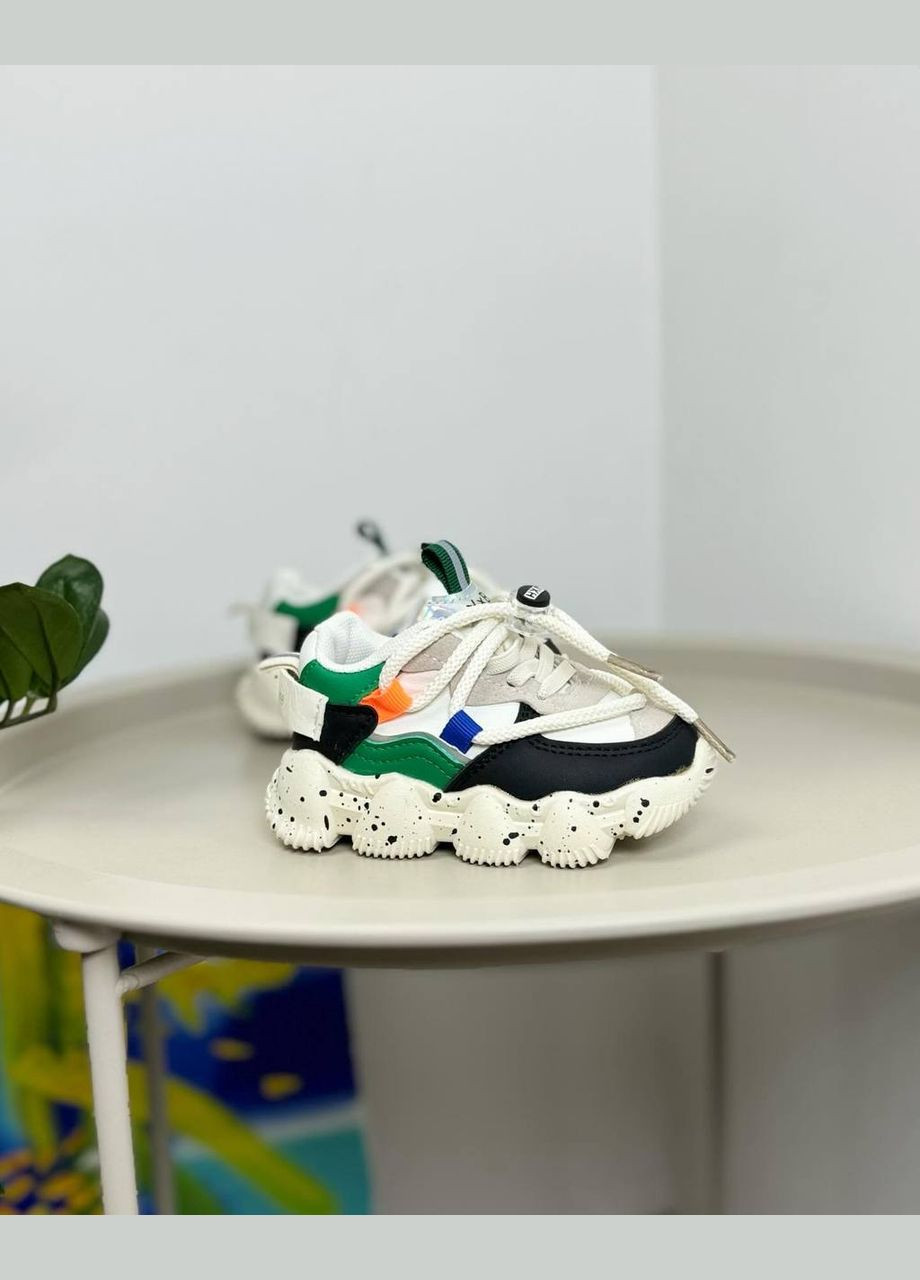 Белые детские кроссовки белые 1245 No Brand