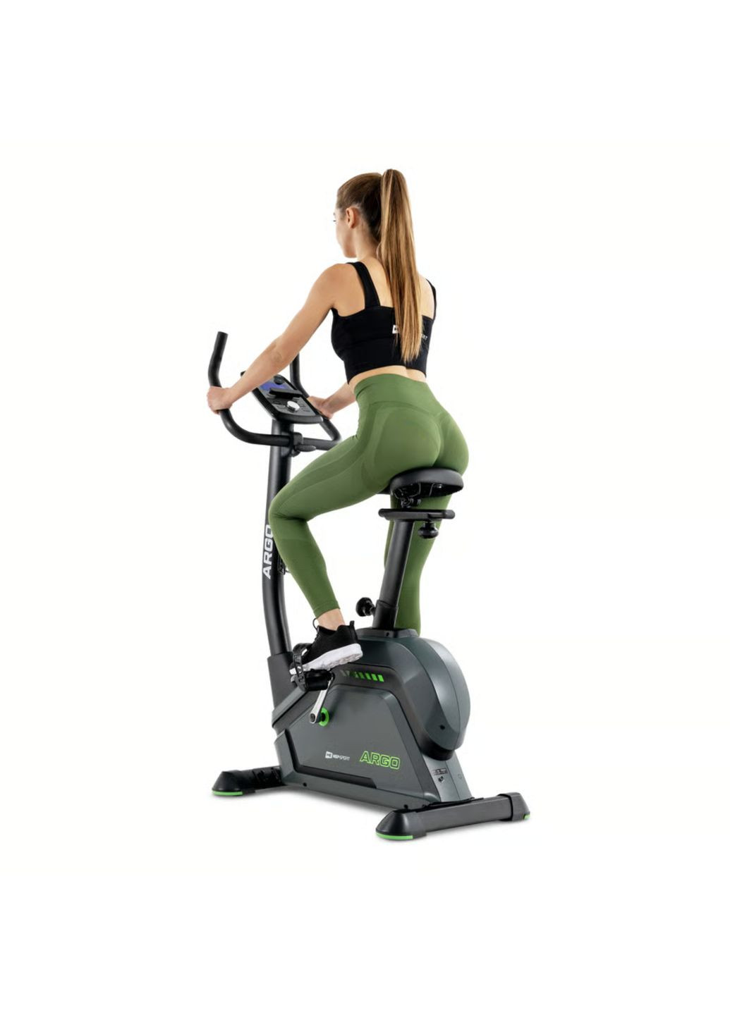 Велотренажер HS-120H Argo чорно-зелений Hop-Sport (361952184)