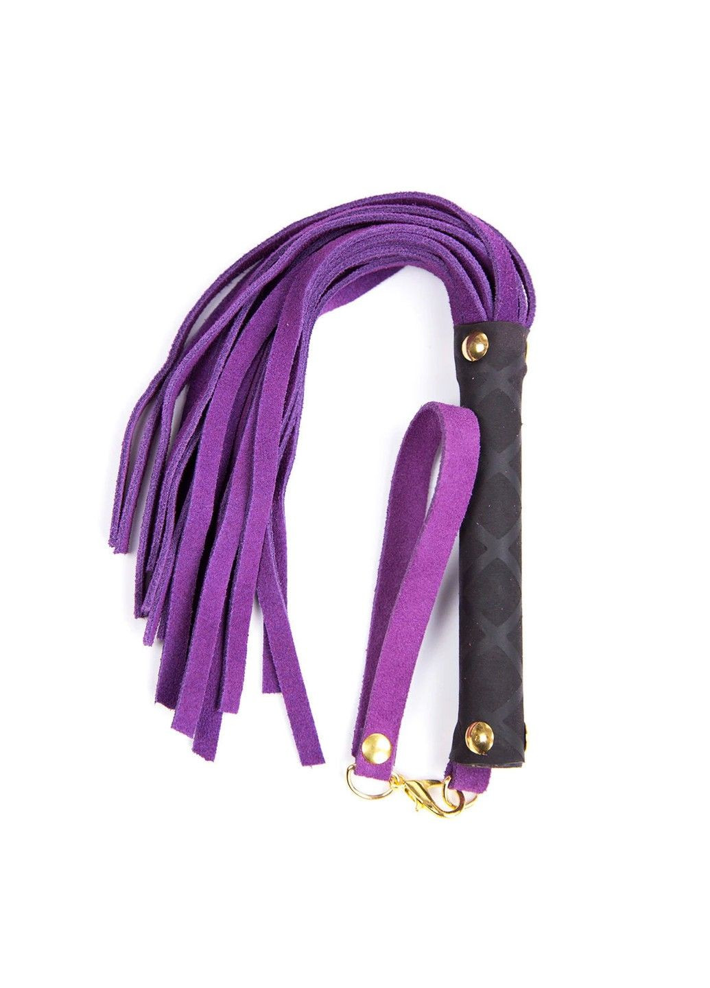 Флоггер Leather flogger S purple DS Fetish (292011472)
