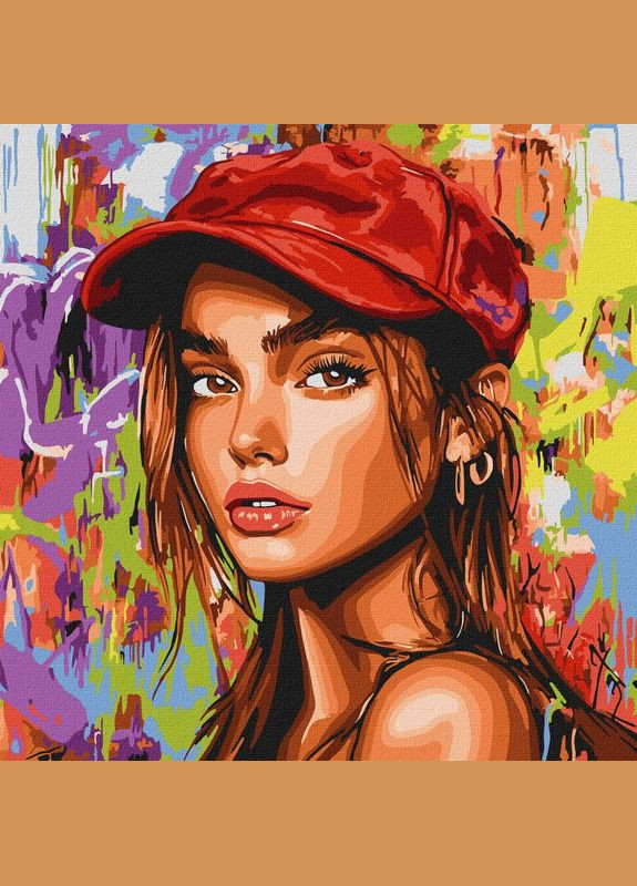 Картина по номерам Современная Красная Шапочка ©art_selena_ua 40х40 KHO8600 Идейка Ідейка (338255376)