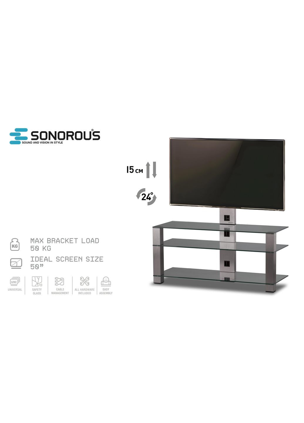 Подставка для телевизора Sonorous PL 2430-C-INX (318733004)