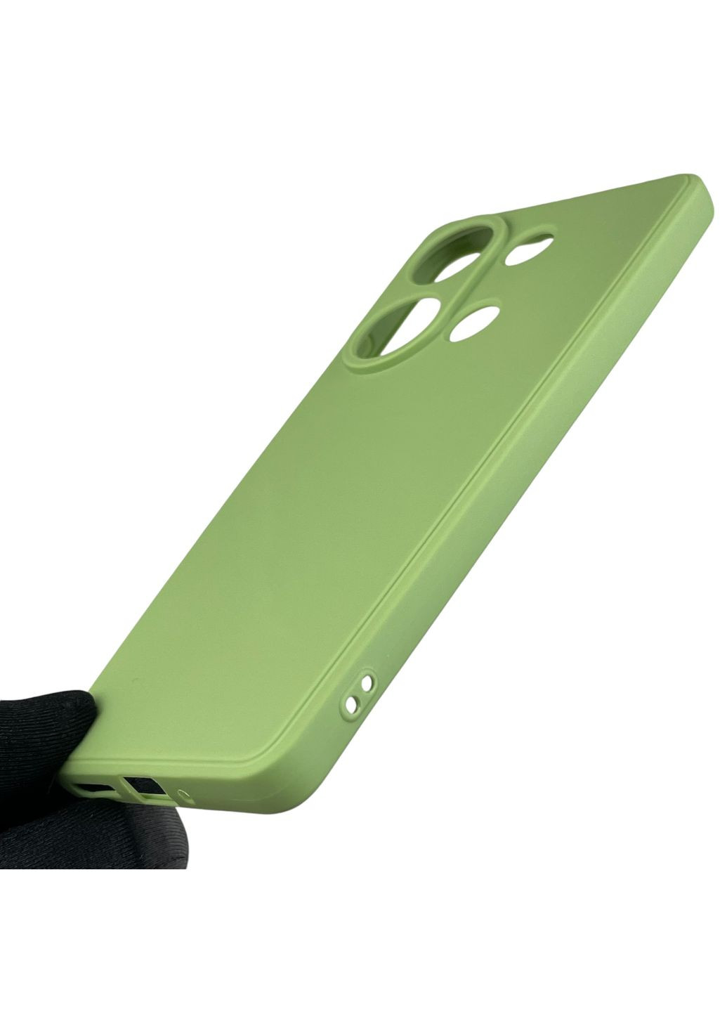 Чохол для POCO M6 Pro 4G з квадратними гранями із захистом камери на сяомі поко м6 про 4г фісташковий Xiaomi (366020645)