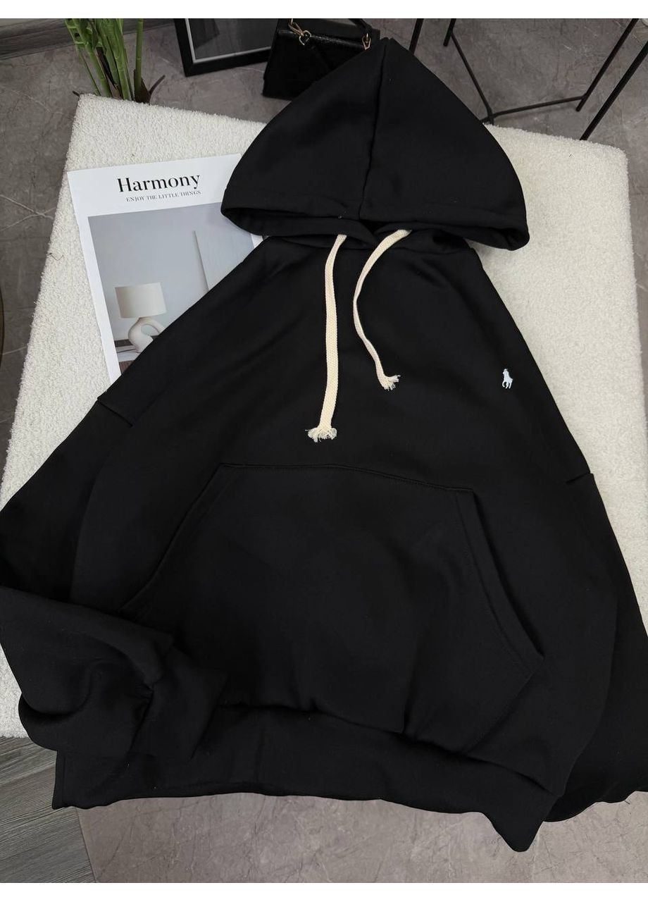 Тепле базове худі з манжетами з основної тканини — ЗАМІРИ В ОПИСІ DK/DL Мода без кордонів (371628558)