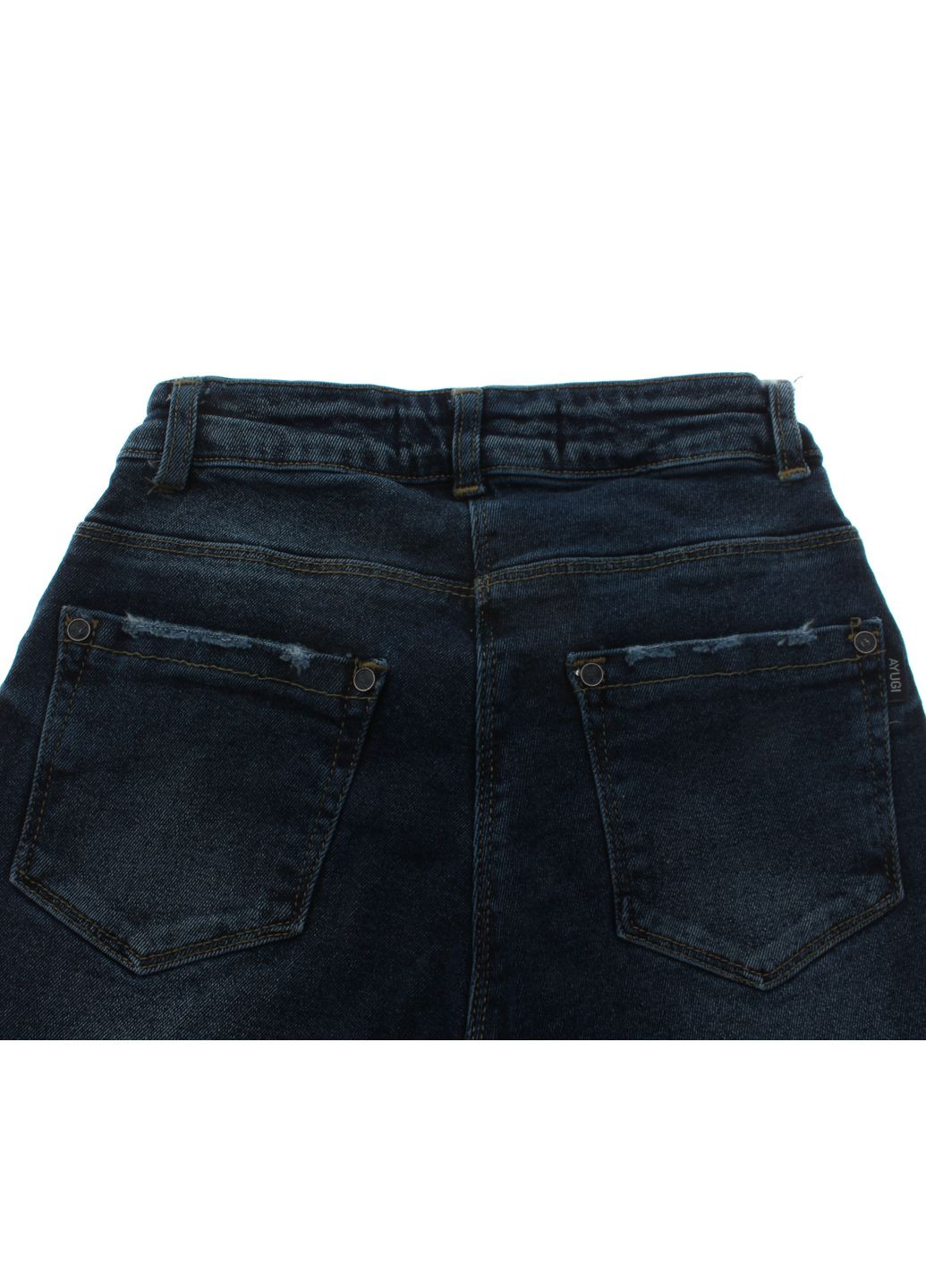 Синие демисезонные брюки джинсовые a yugi 9181 A-yugi