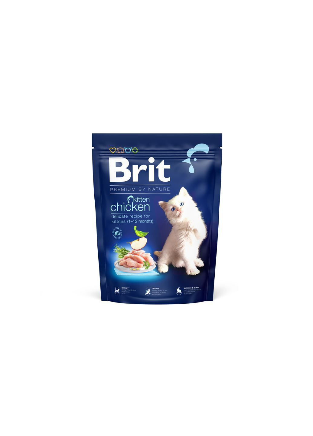 Сухой корм для котят by Nature Cat Kitten с курицей 300 г (8595602552955) Brit Premium (279566394)