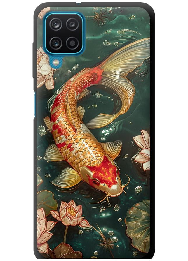 TPU чорний чохол 'Мелодія Лотоса' для Endorphone Samsung Galaxy M12 M127F (291130405)