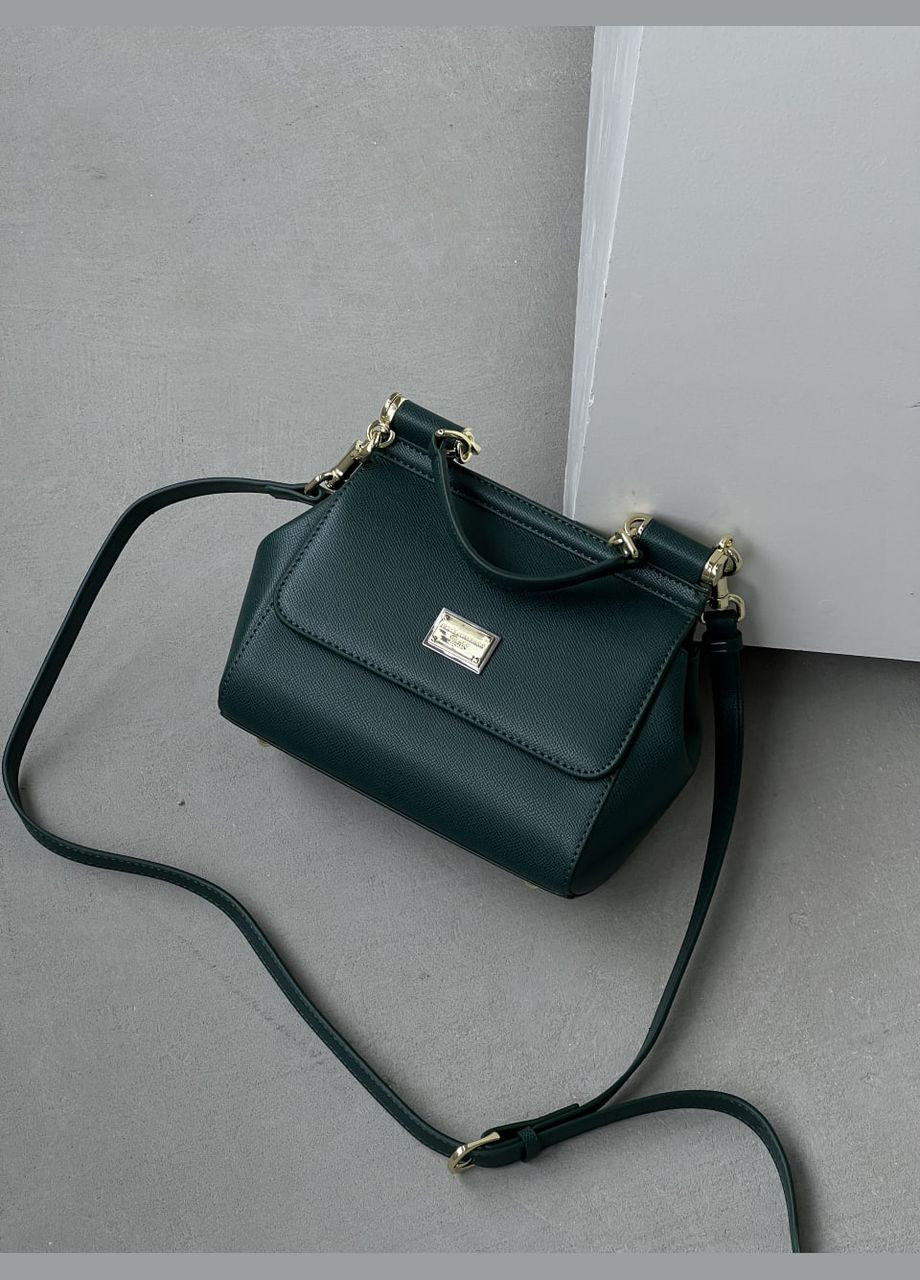 Жіноча сумка Дольче Габана Sicily Medium - Premium (смарагд 21cm) No Brand (322394109)