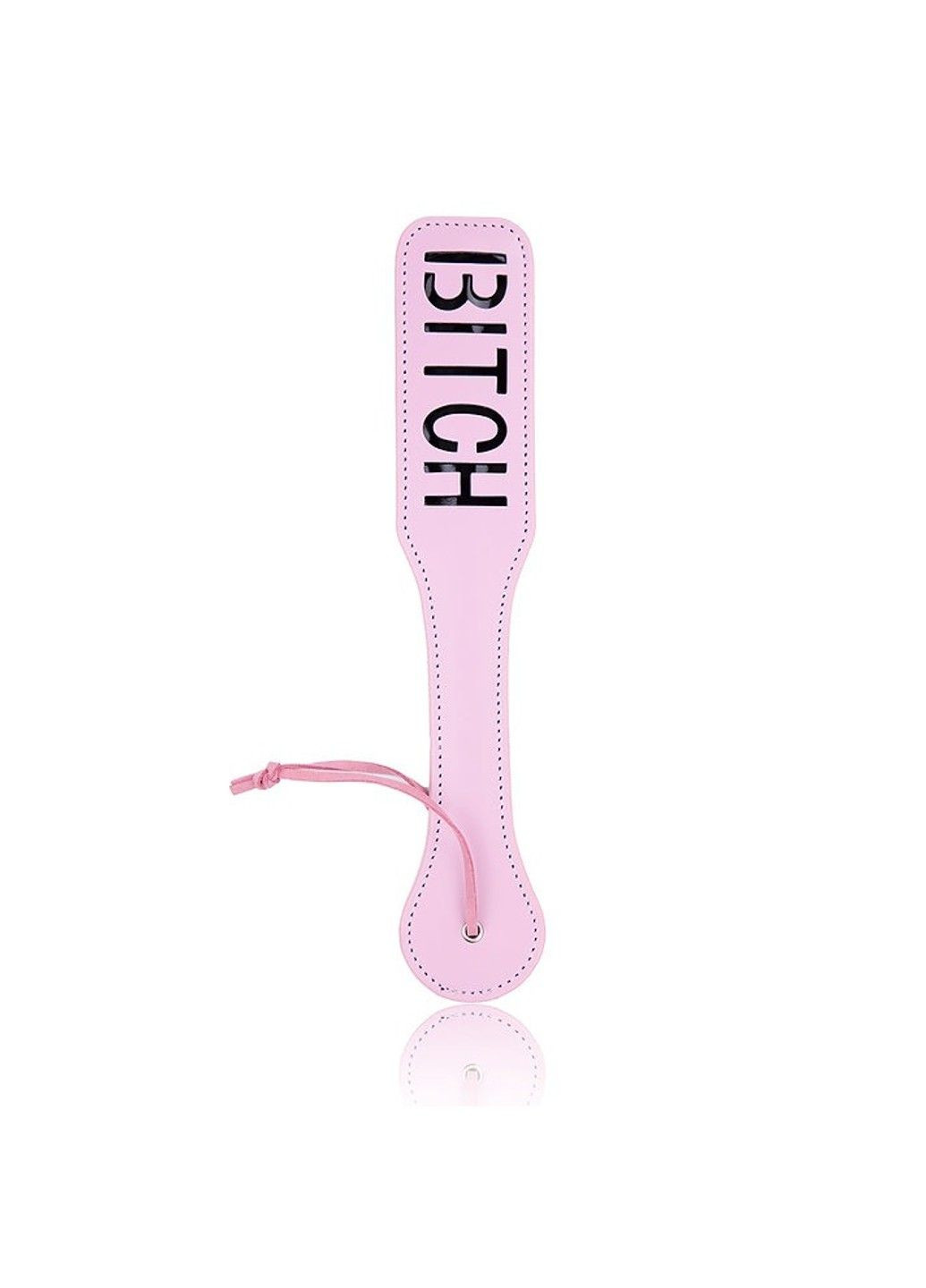 Шлепалка овальная с надписью Bitch PADDLE, розовая, 31,5 см DS Fetish (292011612)