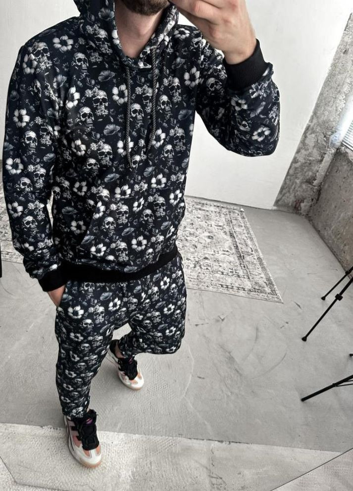 Спортивний костюм чоловічий худі штани не утеплений No Brand (307151852)