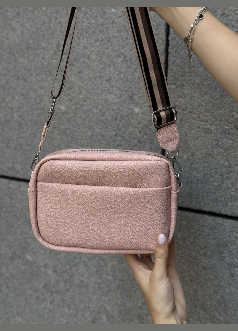 Женская сумка 9307 кросс-боди через плечо розовая No Brand (303323076)