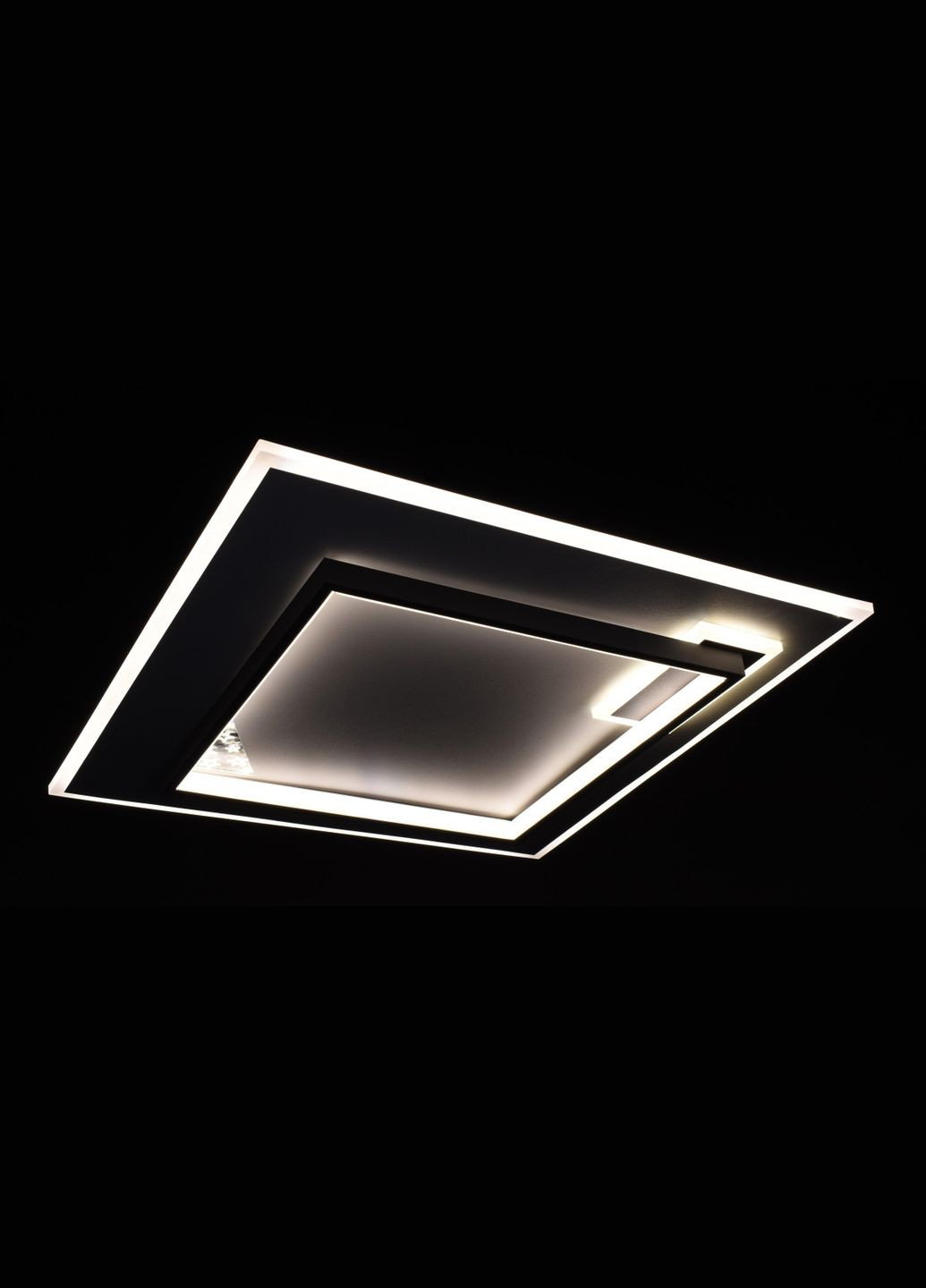 Люстра светодиодная потолочная LED светильник для квартиры на потолок лэд с пультом 27189 Белый 6х50х50 см. Sunnysky (364490784)