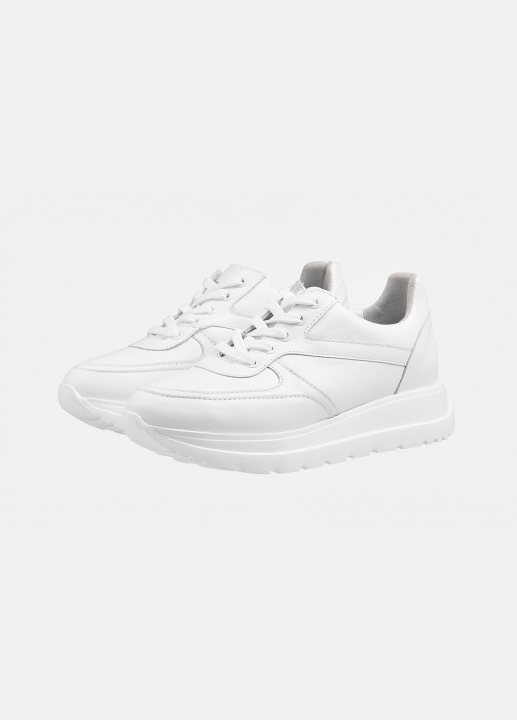 Белые демисезонные кросівки 61302966 Леомода