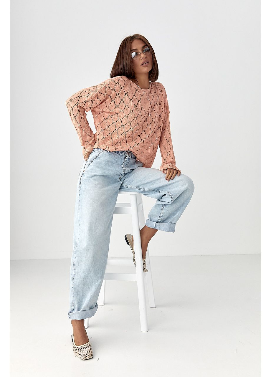 Жіночий джемпер із ажурної в'язки No Brand (351851108)