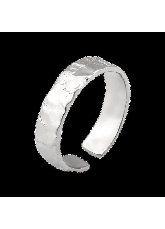 Срібна каблучка Кратери на місяці без камінців Каштан (342335454)