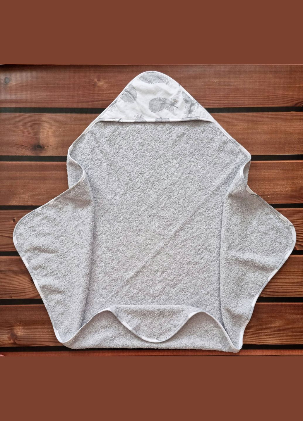 Рушничок з кутиком 80/80 No Brand світло-сірий