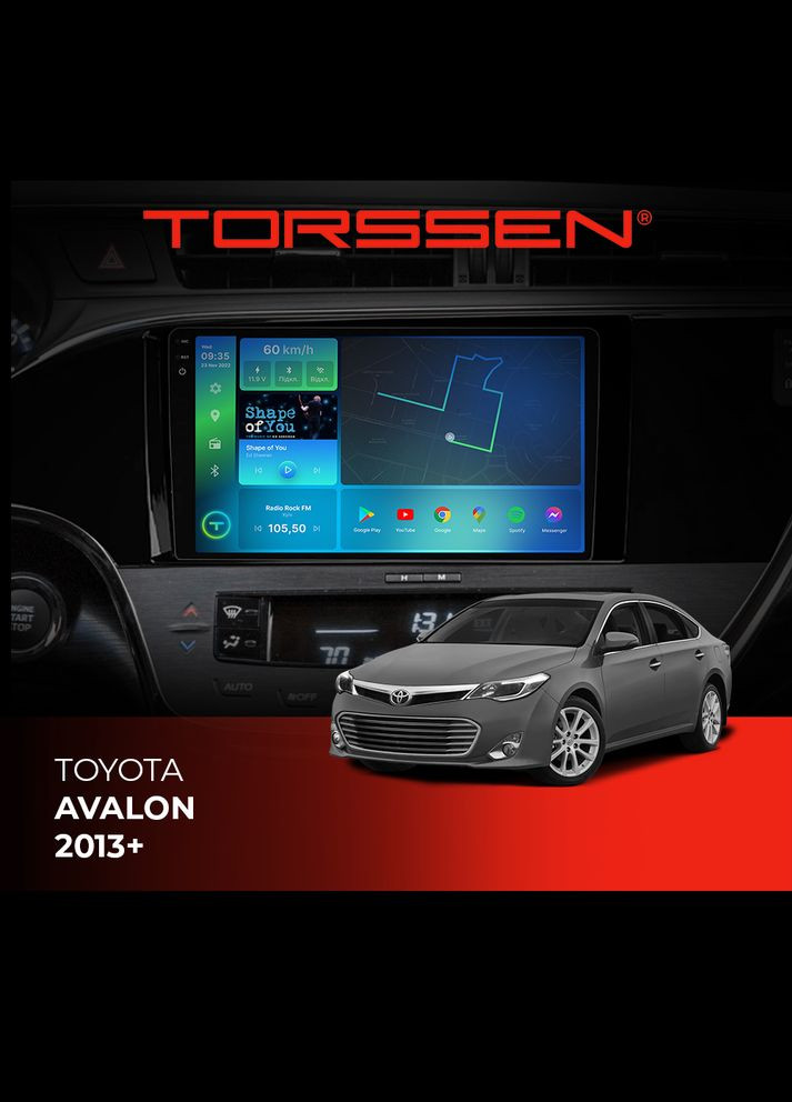Штатна магнітола 2K Toyota Avalon 2013+ F98256 4G Carplay DSP Torssen (307087034)