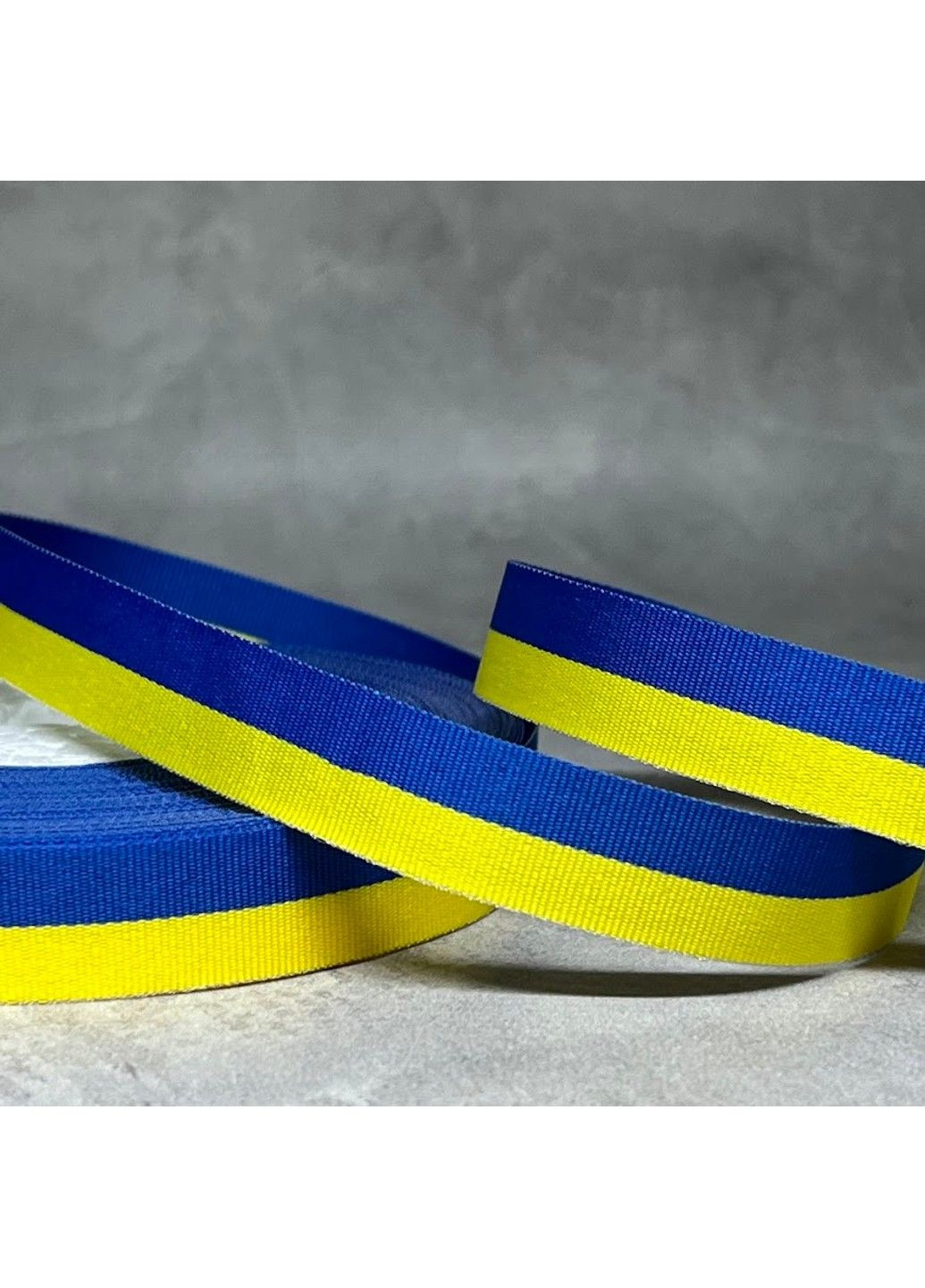 Репсова стрічка 1,2 см Прапор України, арт 018044, 1 метр No Brand (327097751)