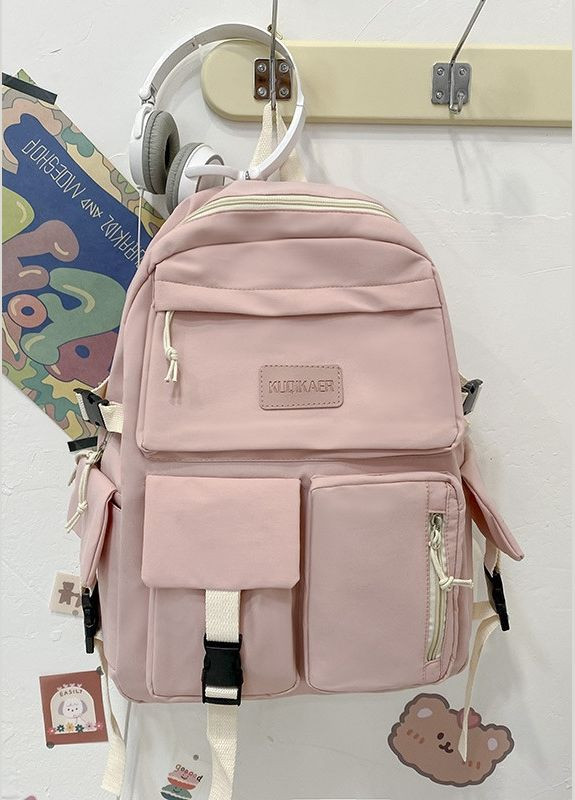 Рюкзак женский детский школьный портфель розовый No Brand (296008201)