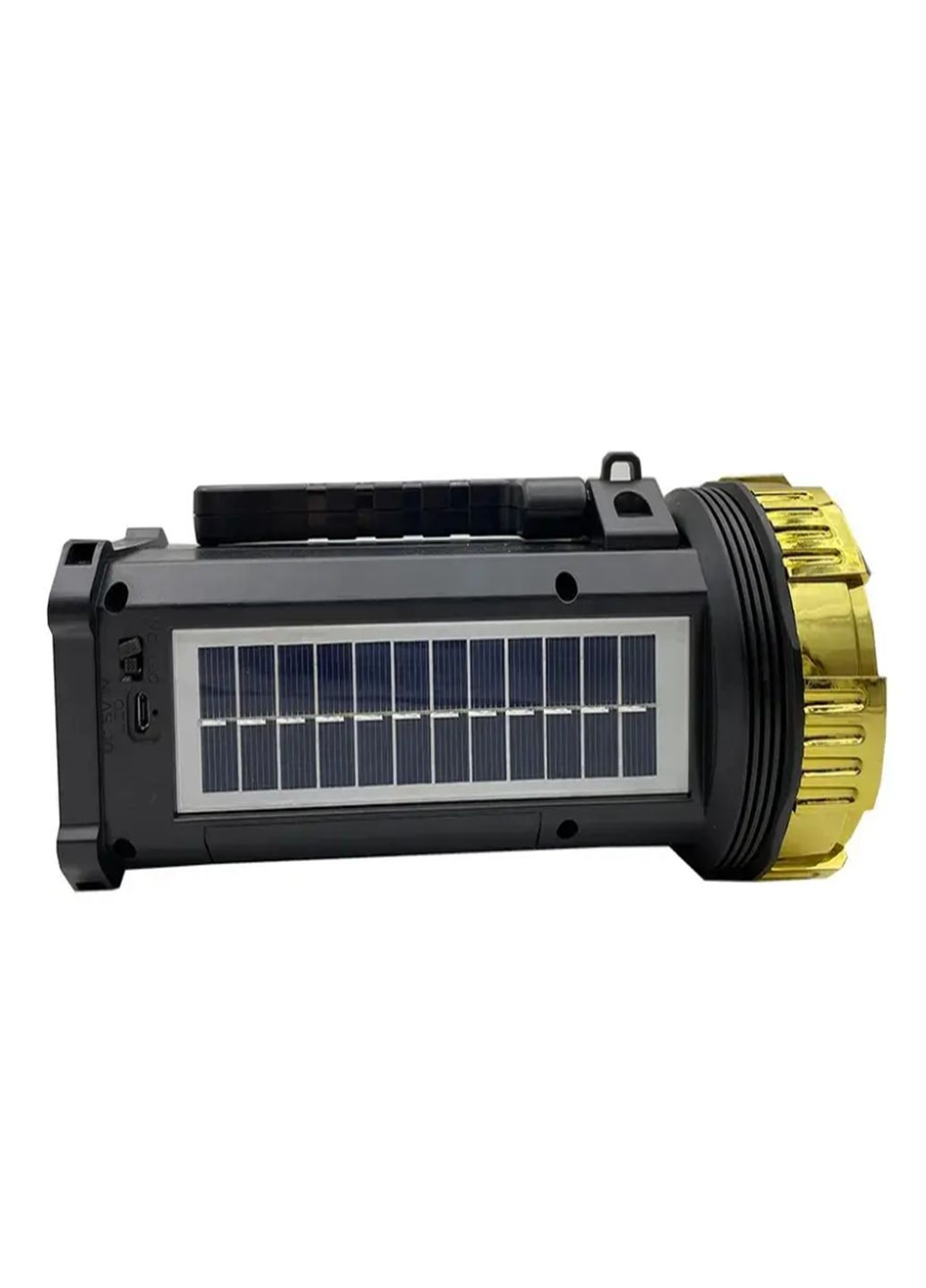 Портативний ручний ліхтар із сонячною системою RX-S66 BTS та радіоприймачем Чорний Golon (313866486)
