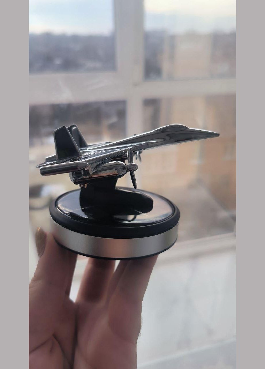 Автомобільний Ароматизатор в машину літак сонячній батареї срібло China (322785066)