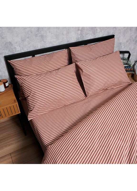 Комплект постільної білизни Бязь Gold Люкс «» King Size 220x240 наволочки 2х50х70 (MS-820005916) Moon&Star Autumn Stripes (356115338)