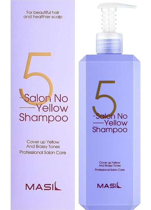 Шампунь против желтизны волос 5 Salon No Yellow Shampoo 50ml (991949-31051303) MASIL (368661279)