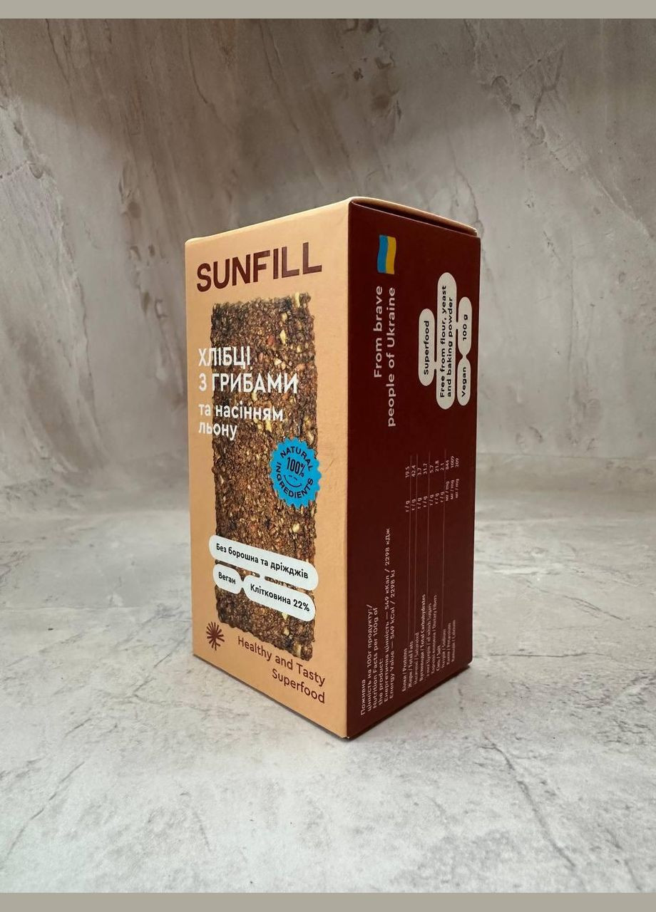 Хлебцы с грибами SUNFILL, 100 г No Brand (326843339)