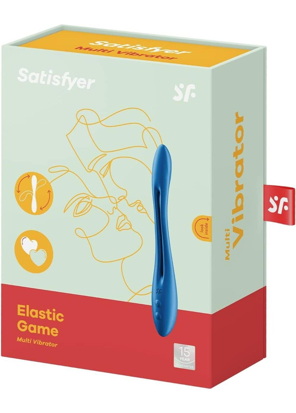 Універсальний гнучкий вібратор для пар Elastic Game Dark Blue Satisfyer (298349645)