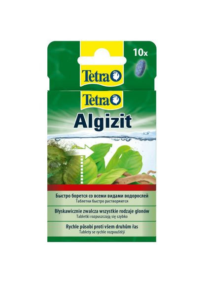 Засіб Algizit проти водоростей в акваріумі, 10 таблеток на 200 л (*) Tetra (323153427)