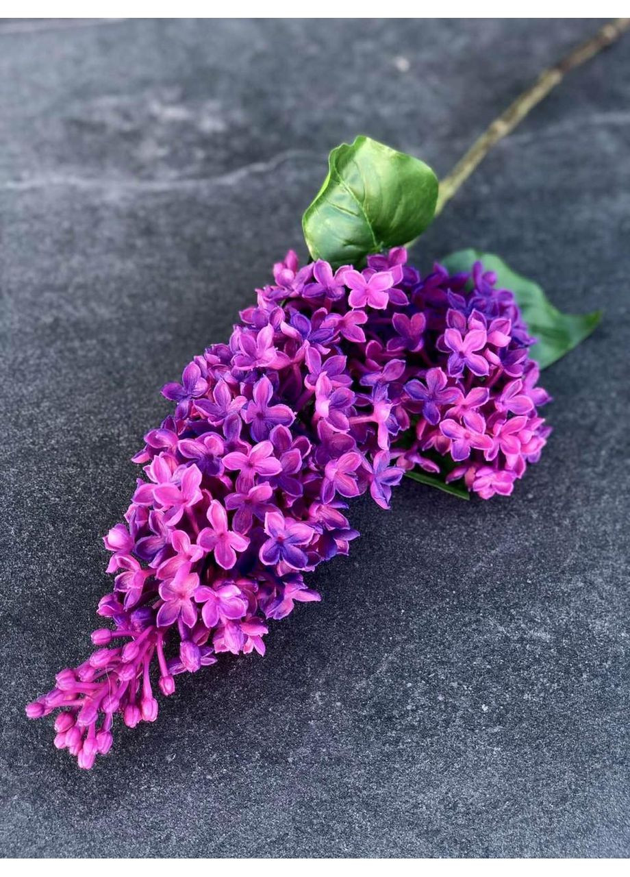 Штучний латексний бузок Real Touch, преміум якість, фіолетова гілка 72 см No Brand (370161976)