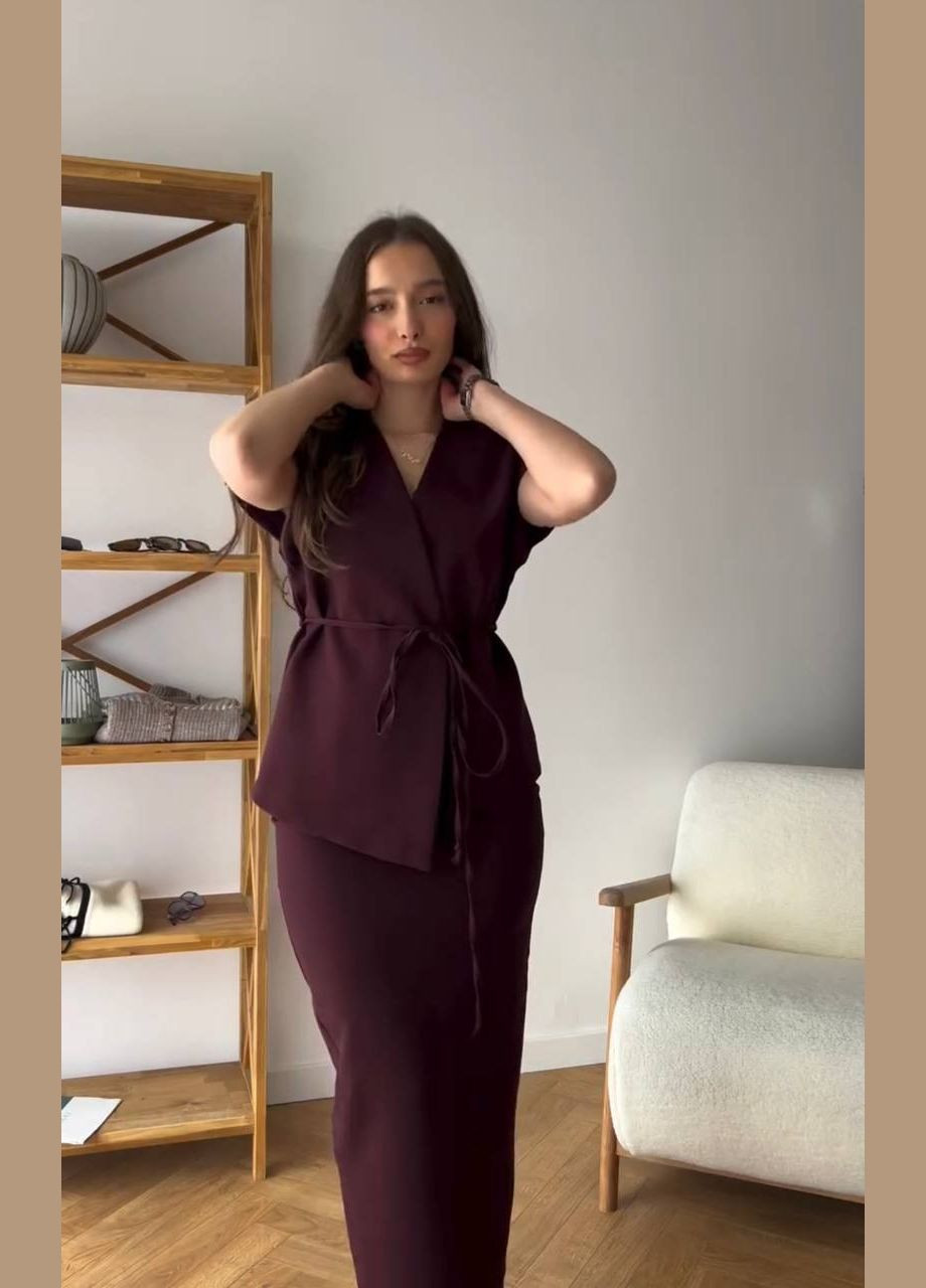 Костюм двійка жилетка та спідниця Adelante (324392287)