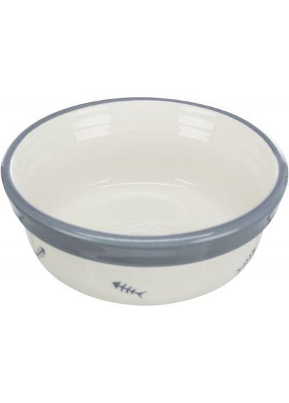 Миска Eat on Feet для котів, подвійна на металевій підставці, керамічна, 12 см, 2х300 мл Trixie (362586268)