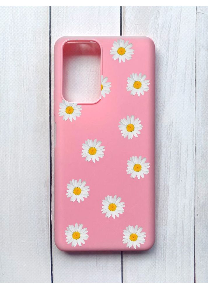 Матовий чохол на Xiaomi Redmi Note 10 Pro/10 Pro Max Рожевий:: Фон ромашки (принт 41) Creative (360687509)